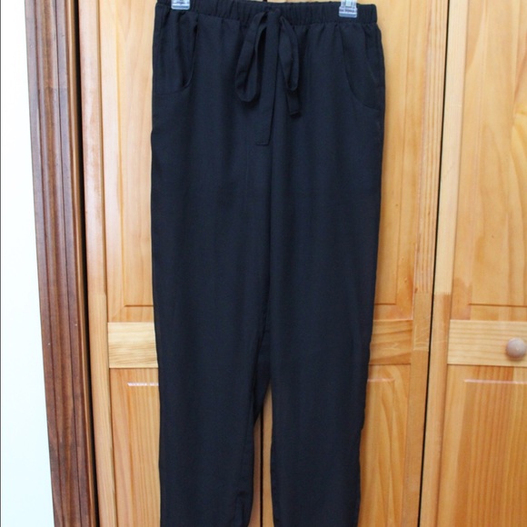 Black Mesh Pants