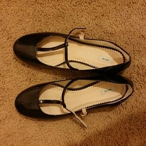 Black Kimchi Blue T-Strap Flats Urban Outfitters