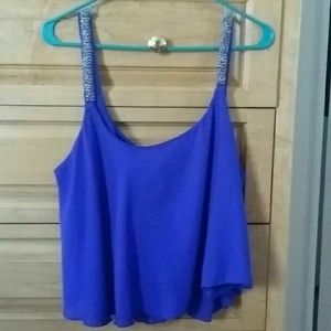 Royal blue croptop