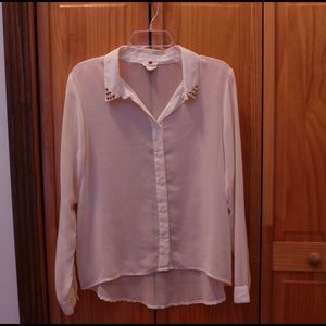 White Blouse with Studs