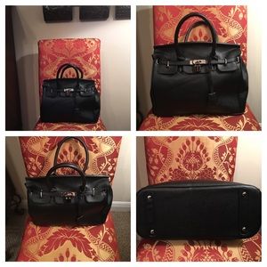 Black handbag