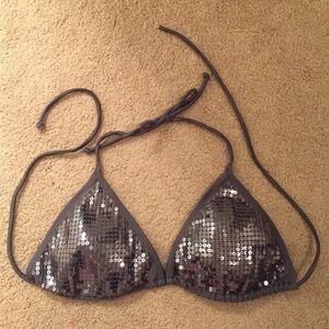Sparkly sequin swim top