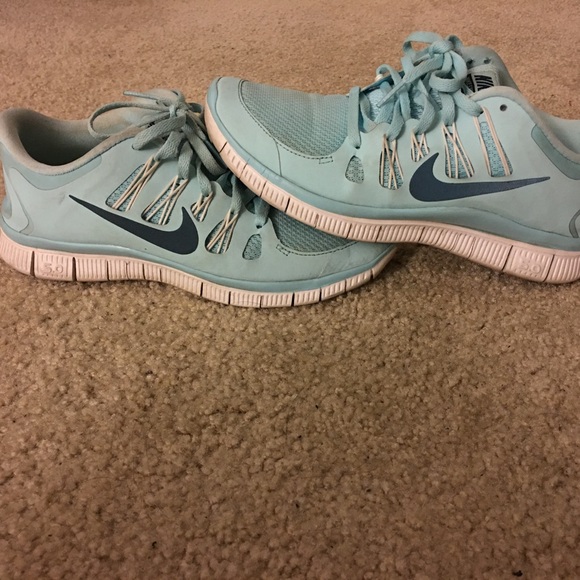 Light blue Nike free runs