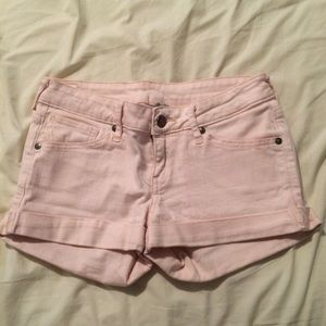 Baby Pink Denim Shorts