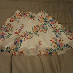 Floral spring or summer skirt