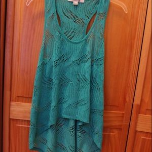 Teal Tank with Holes