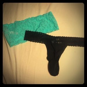 NWT Victoria's Secret Lace Bandeau & Thong