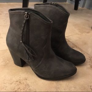 Western style gray booties