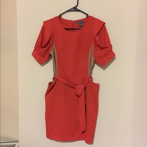 Orange mod dress