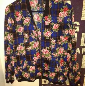 *FINAL SALE* FLORAL ZIP UP JACKET!!