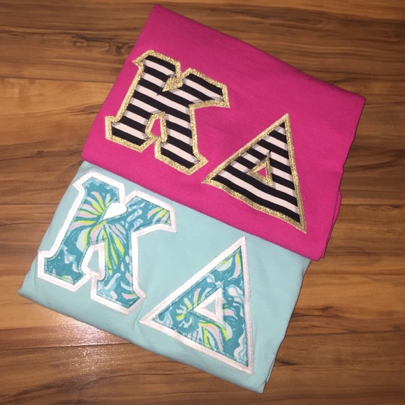 Two Kappa Delta Letter Shirts