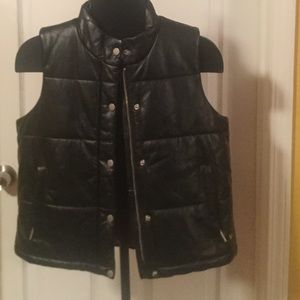 Vintage Tommy Hilfiger leather vest.