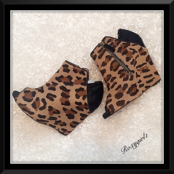 Zara Shoes - ZARA Hair Calf Open-Toe Booties 🎉Host Pick🎉