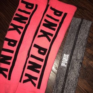 PINK headband and/or socks