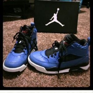 Blue Air Jordan Basketball shoes
