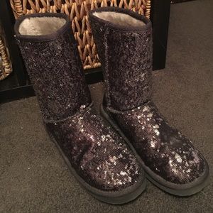 Sequin Boots