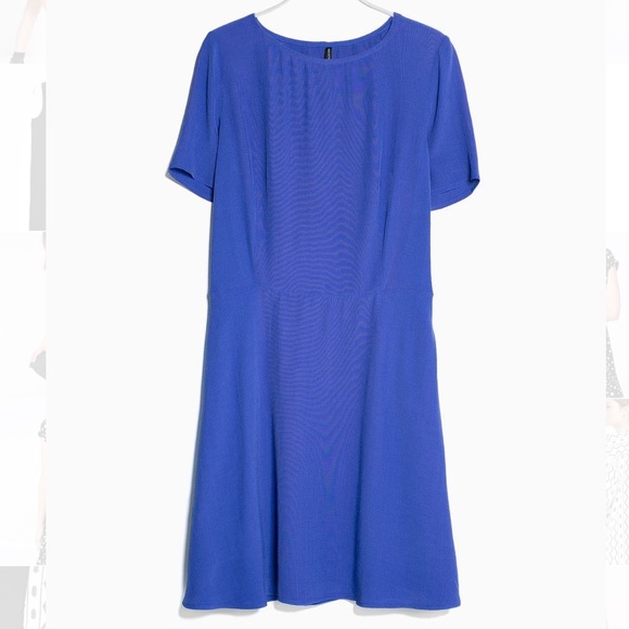 SOLD | Mango | Cobalt Blue Back Skater Dress - Picture 3 of 3