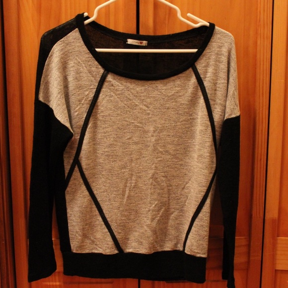 Gray and Black Sweater