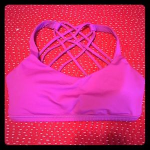 Lululemon Free to Be Bra. Fuchsia color. Size 4