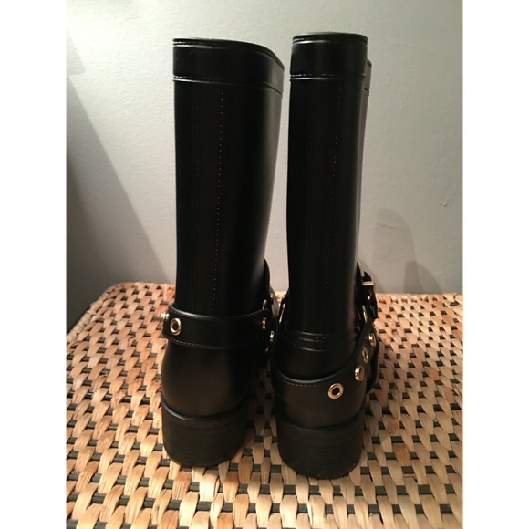 Dirty Landry Rail Road Black Gold Stud Rain Boot - Picture 3 of 4