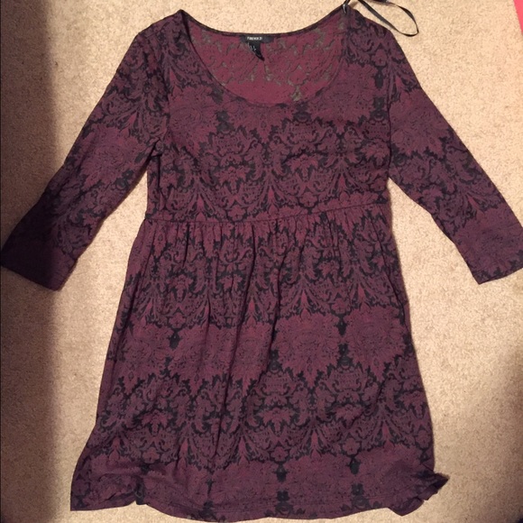 Patterned Purple Dress