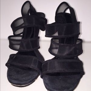 Gucci mesh high heel black stiletto