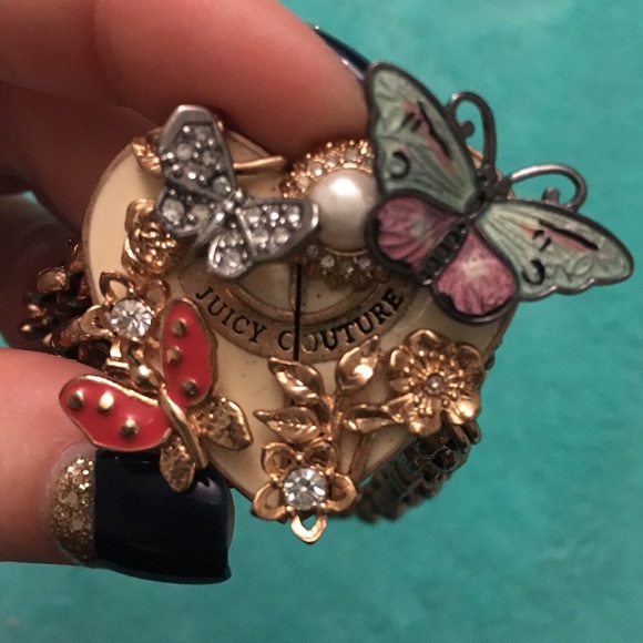 Juicy Couture gold colored butterfly bracelet