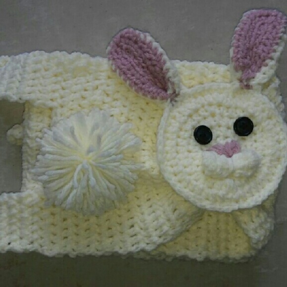 Crochet Bunny Rabbit Scarf - Picture 3 of 4