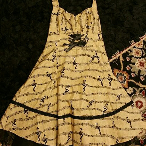 Musical Note halter dress