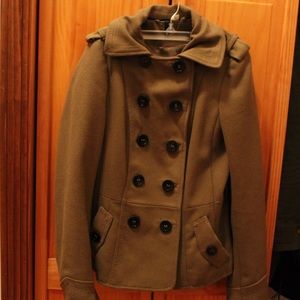 Olive Green Peacoat