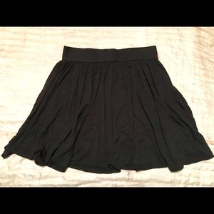 Basic black circle skirt