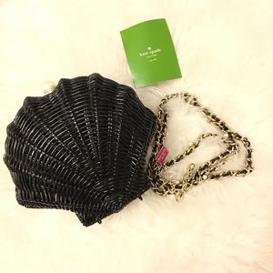 Kate Spade Splash Out Wicker Clam Shell Crossbody