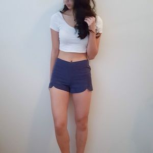 Scalloped shorts