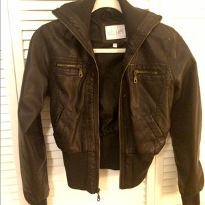 (Faux) Leather Jacket