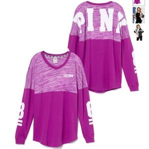 NEW VS PINK Varsity Crew Tops on Poshmark NEW VS PINK Varsity Crew Tops on Poshmark
