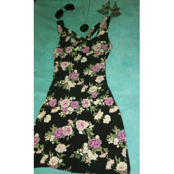 Flower print dress