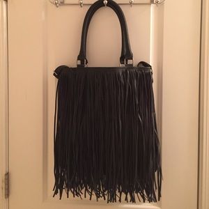 Mossimo Fringe black purse- New never worn!