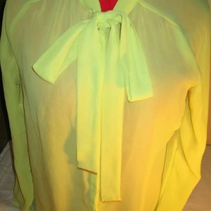 Yellow sheer shirt