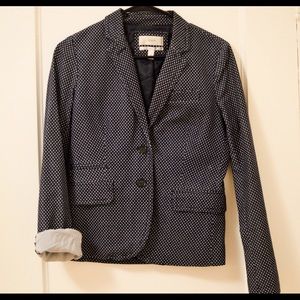 Jcrew Schoolboy Polka Dot Blazer