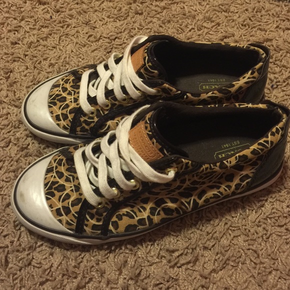 Leopard Coach tennis shoes!!!