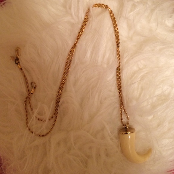 Kenneth Lane horn necklace