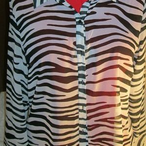 Zebra print blouse