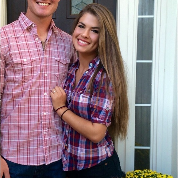 Womens plaid flannel shirt size medium