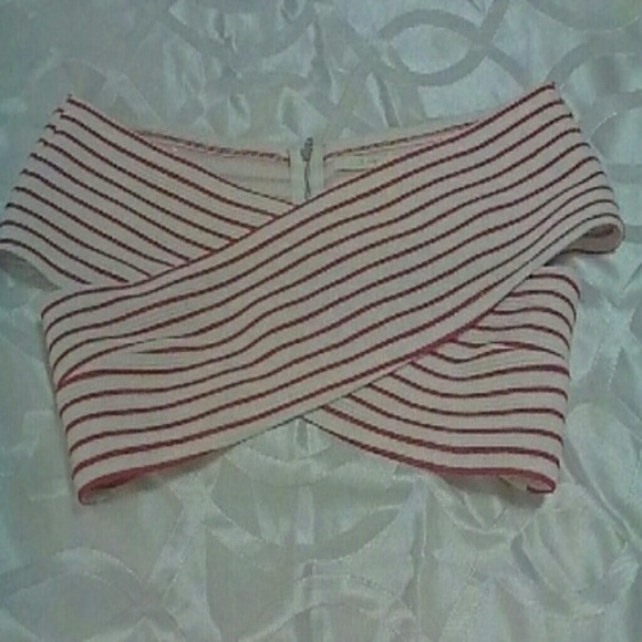 DO & BE CRISS CROSS MID TOP RED STRIPE SIZE S - Picture 2 of 4