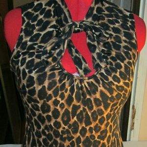 Zebra print body suit