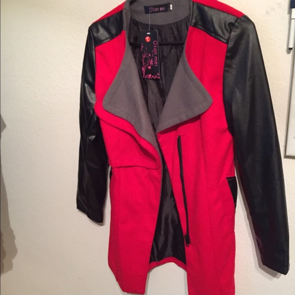 Gorgeous red and black jacket!