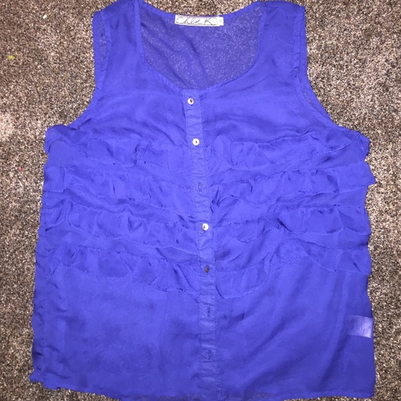 Blue button down - Picture 1 of 3