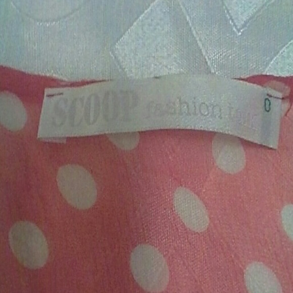 SCOOP RED POLKA DOT TIERED SLEEVELESS TUNIC S - Picture 3 of 4