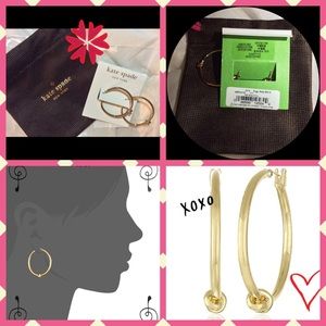 Kate Spade 12K Gold filled sailors knot earrings♠️