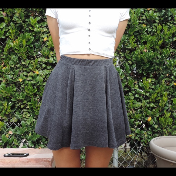 Grey cotton on skirt